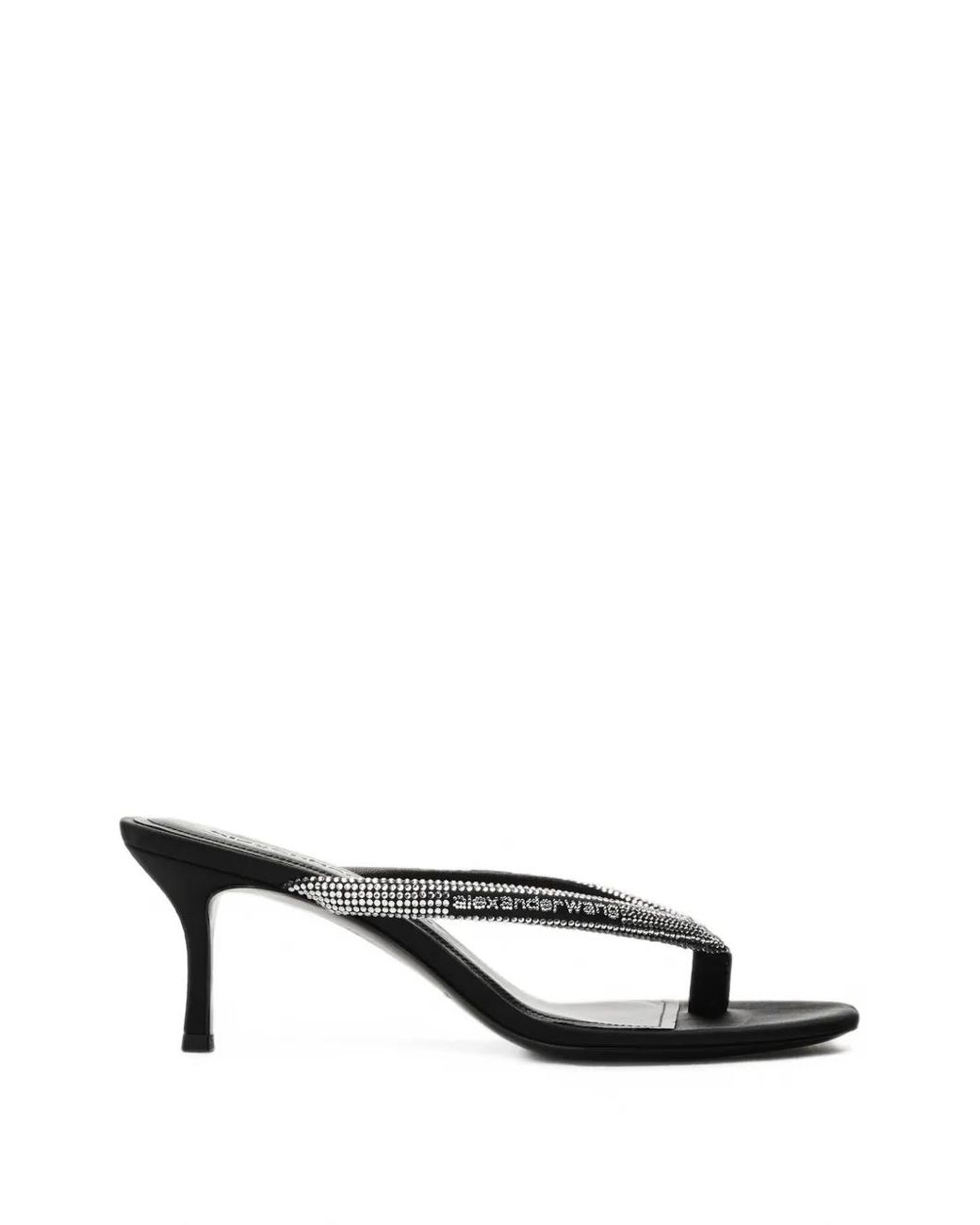 Alexander Wang White Courtney Thong Logo Sandals