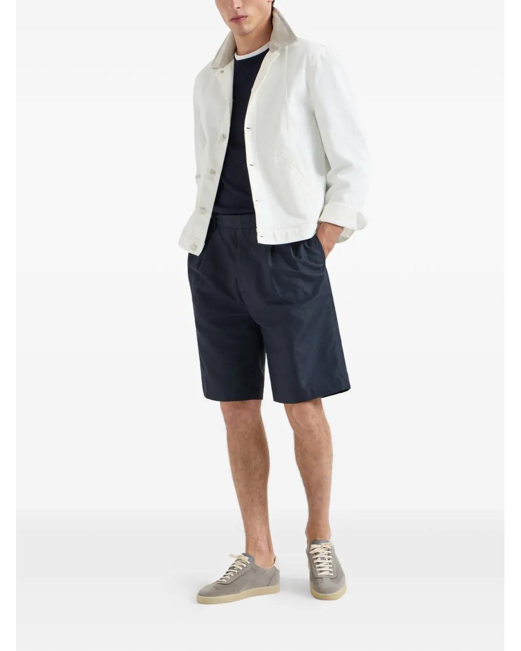 Brunello Cucinelli Gray Sneakers for men