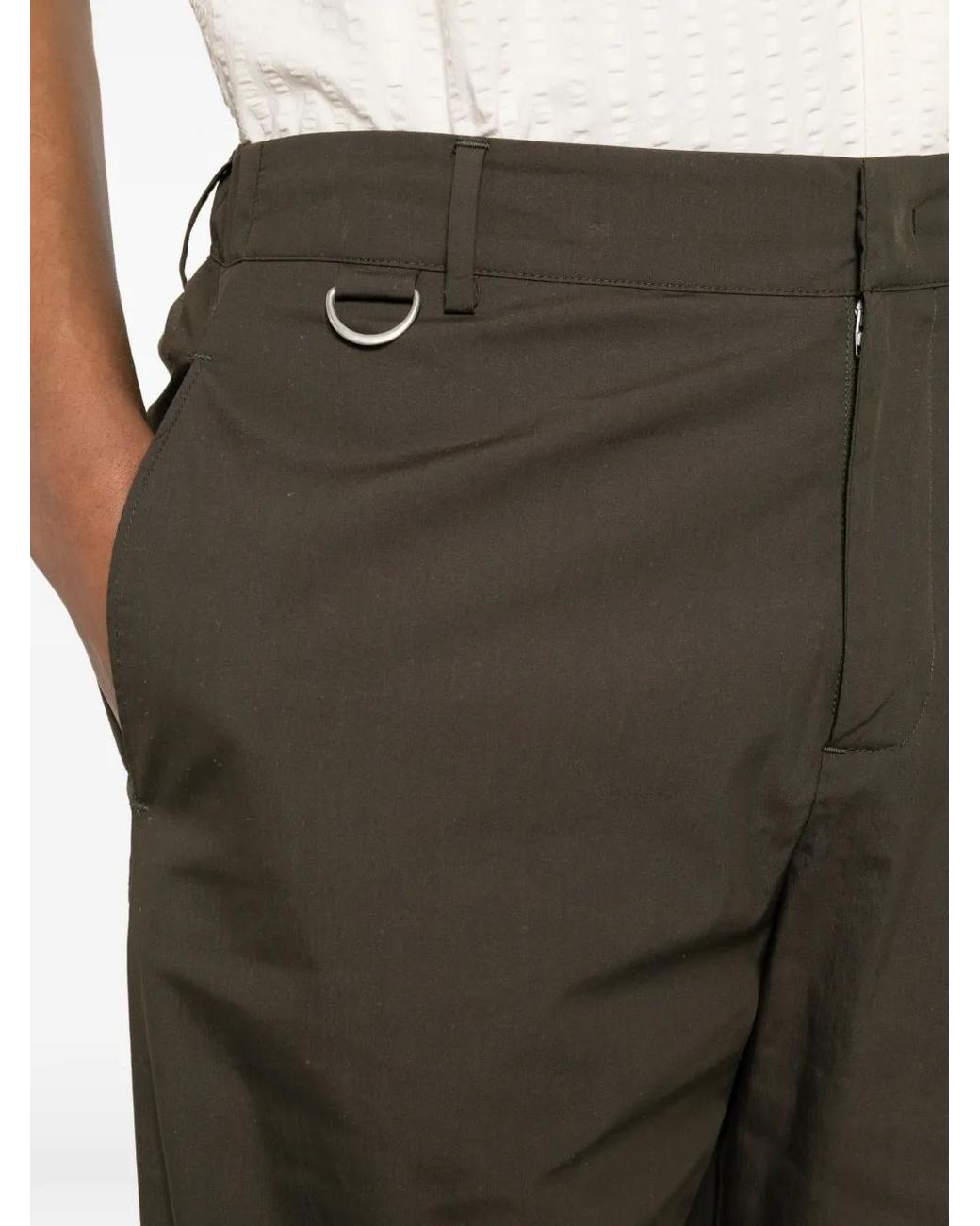 Low Brand Gray Pantalon À Coupe Droite for men