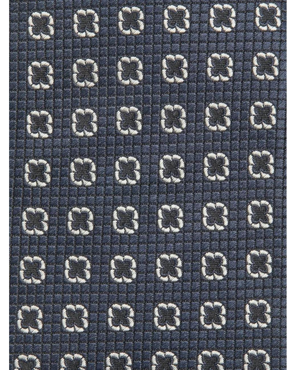 Zegna Blue Silk Tie for men