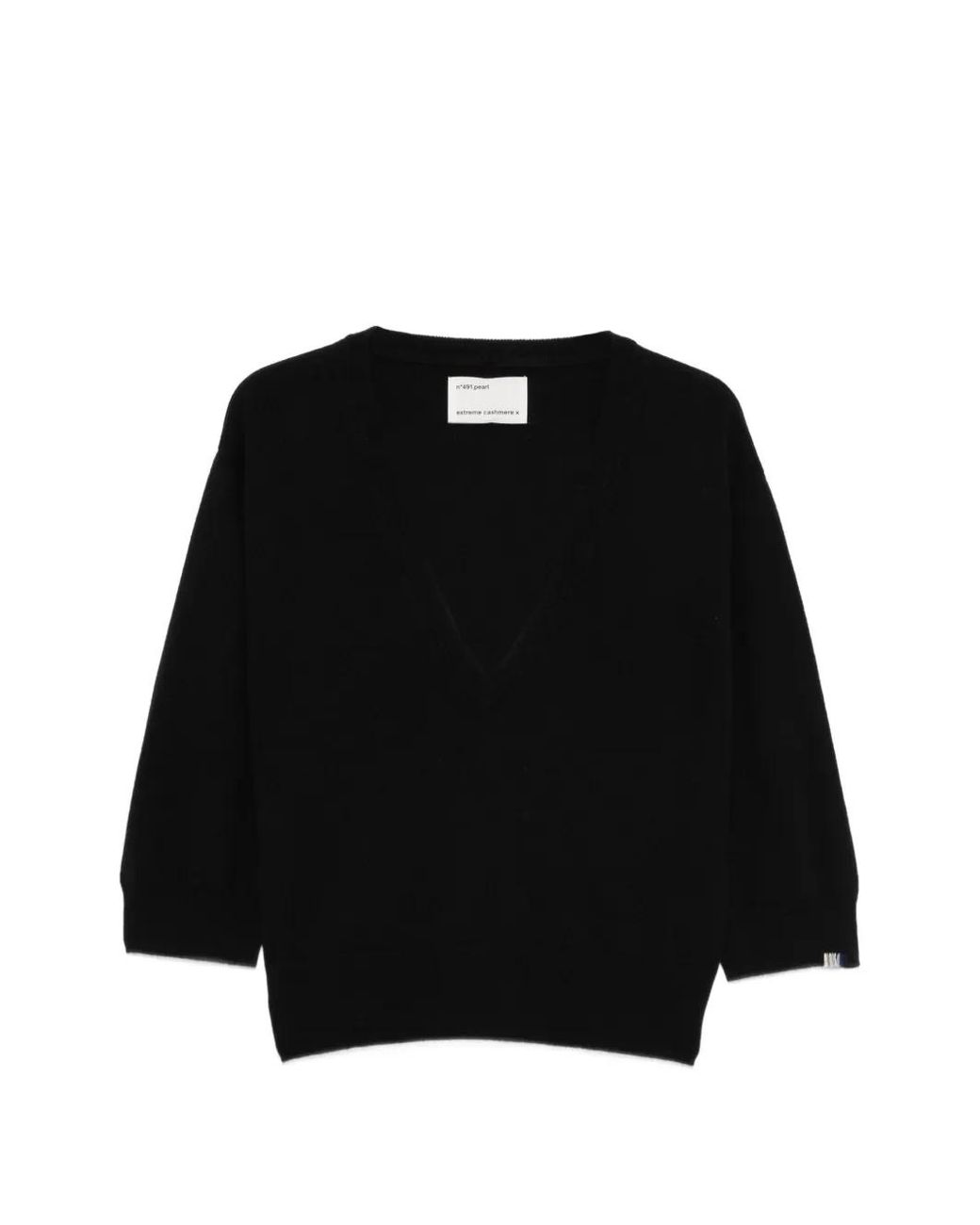 Extreme Cashmere Black Pearl V-Neck Sweater