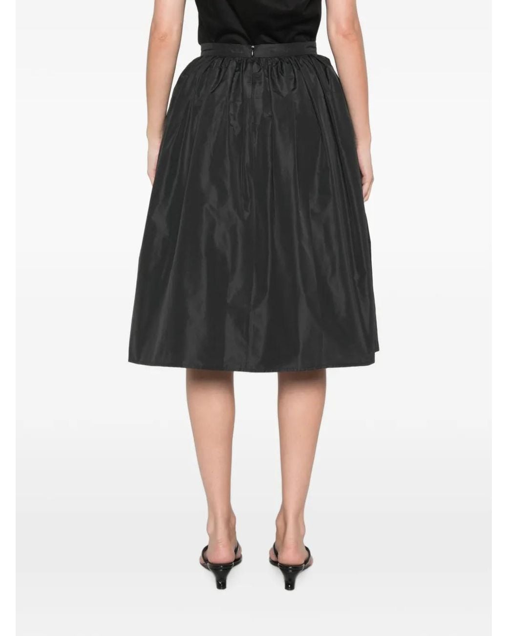 Lutz Huelle Black Glory Pleated Midi Skirt