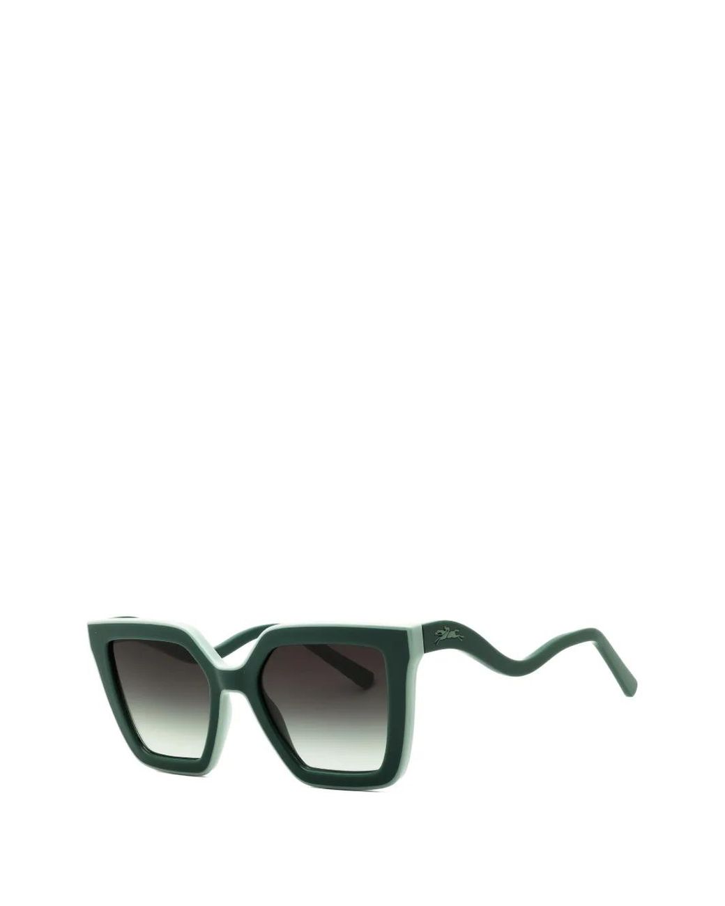 Longchamp Black Geometric-Frame Sunglasses