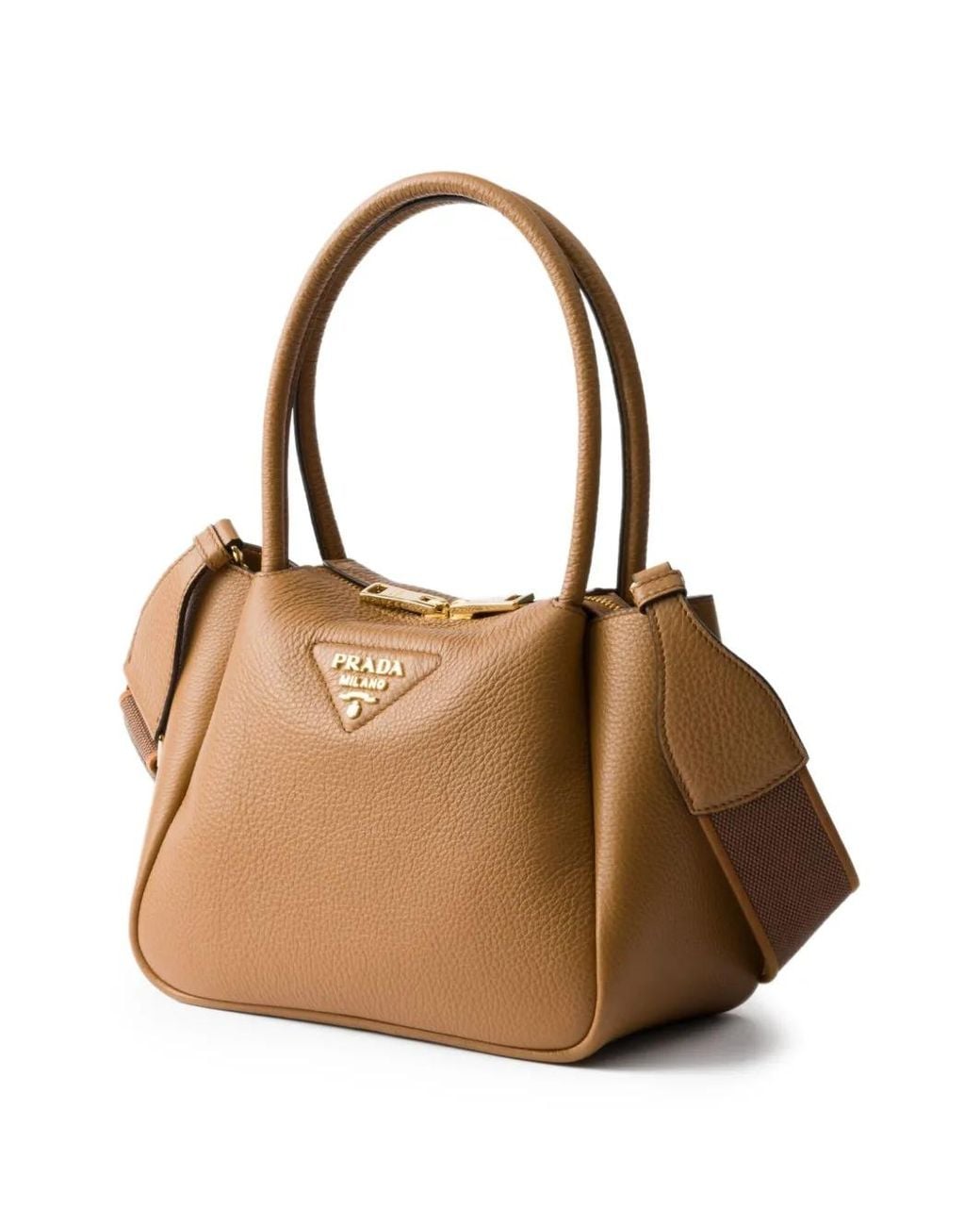 Prada Brown Small Leather Tote Bag