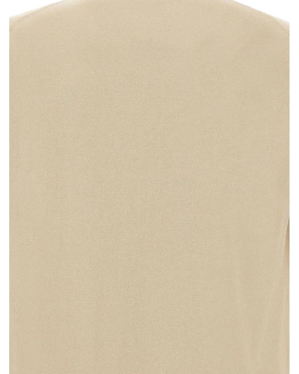 FILIPPO DE LAURENTIIS Natural Cotton T-Shirt for men