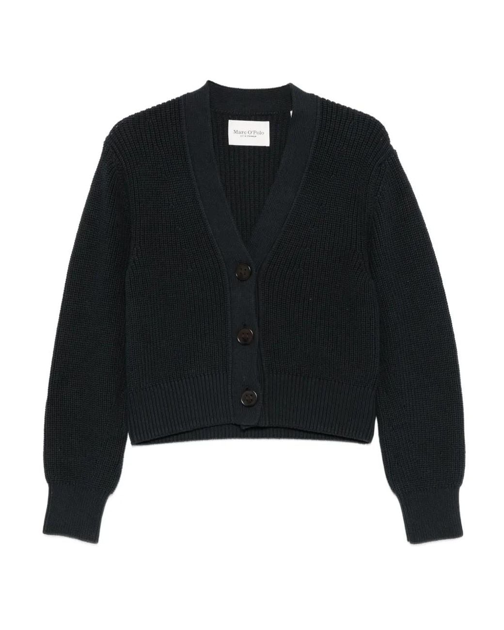 Marc O' Polo Black V-Neck Cardigan