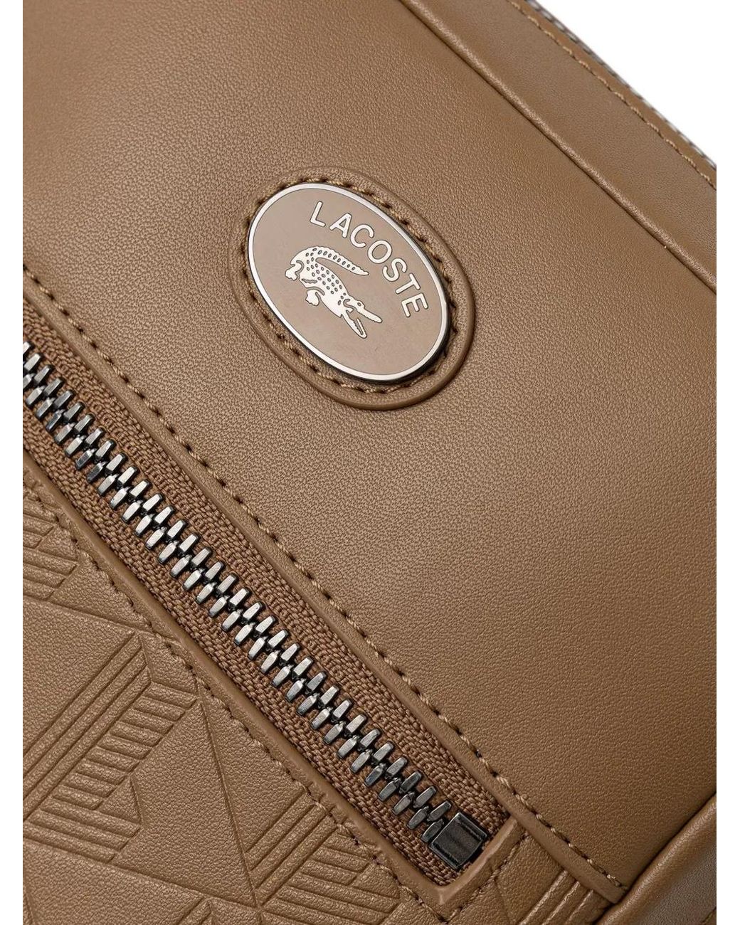 Lacoste Natural Monogram Satchel for men