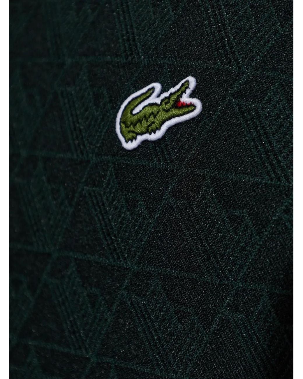 Lacoste Black Monogram-Pattern T-Shirt for men