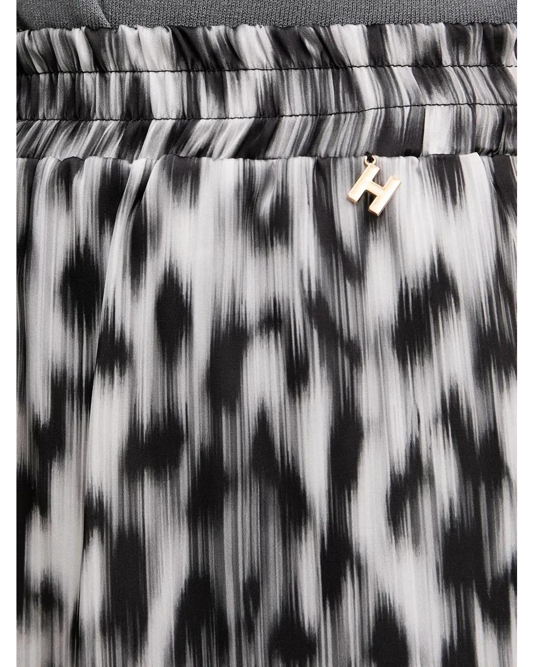 Silvian Heach Black Animal-Print Trousers