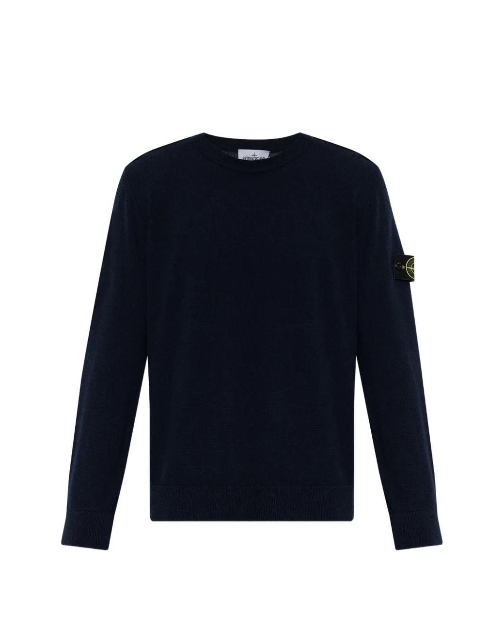 Stone Island Blue 5100010 Light Rws Geelong Wool Jumper for men