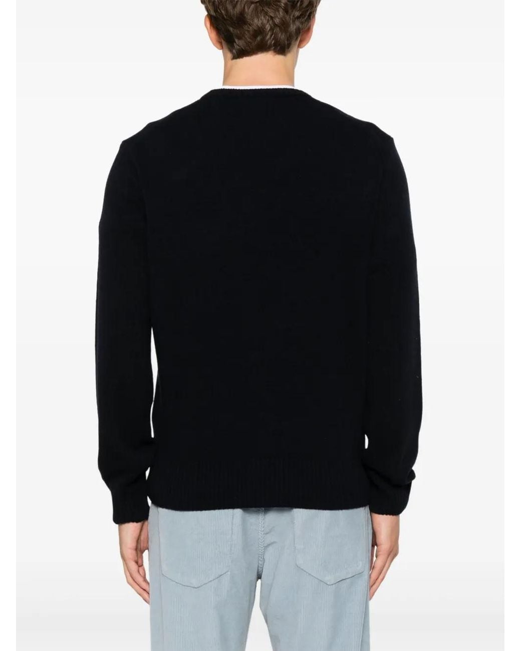 Lacoste Pullover Mit Rundem Ausschnitt in Black für Herren