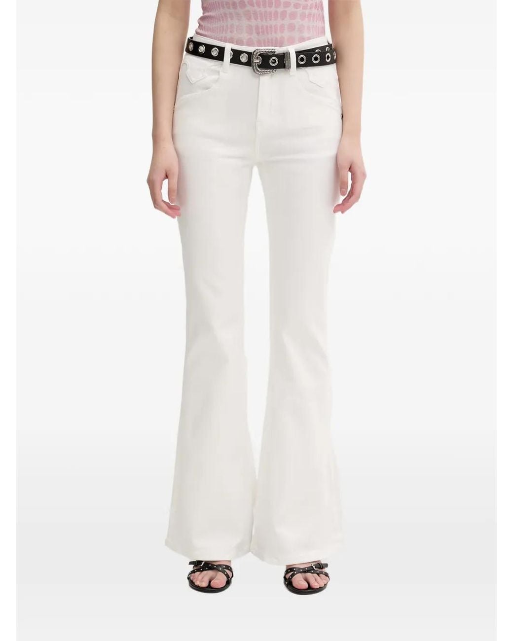 Miss Sixty White Flared Jeans