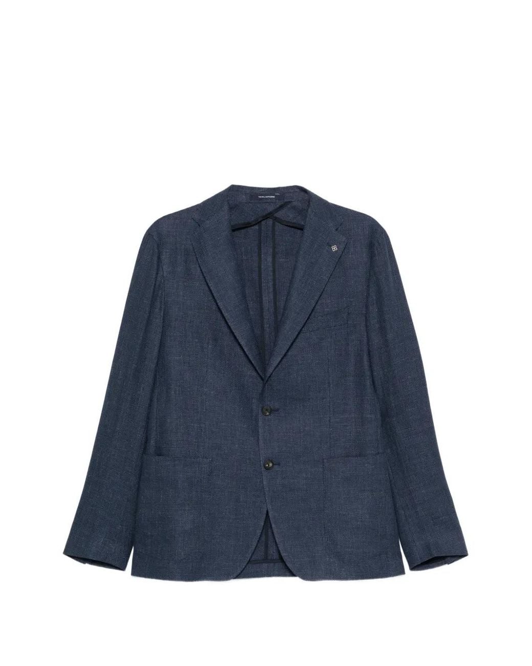 Tagliatore Blue Blazer Boutonné for men