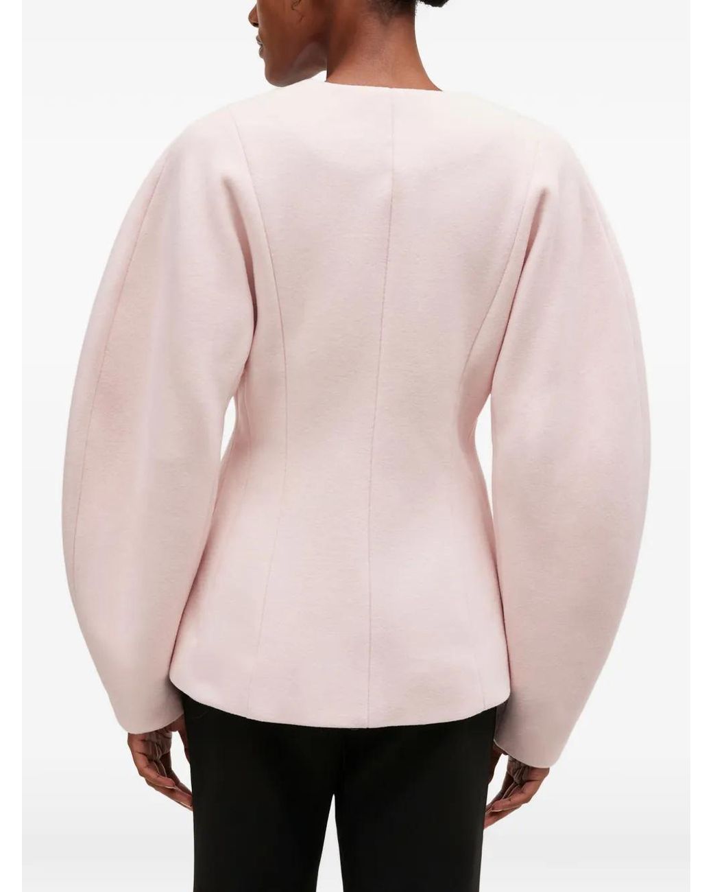 Ganni Pink Wool Blazer