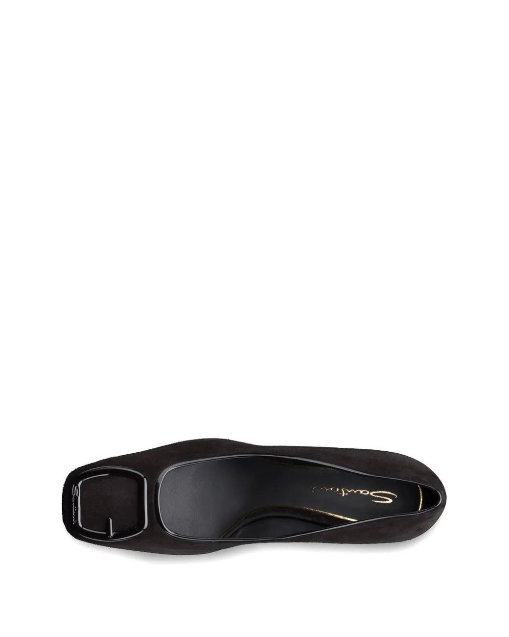 Santoni Black Escarpins En Daim