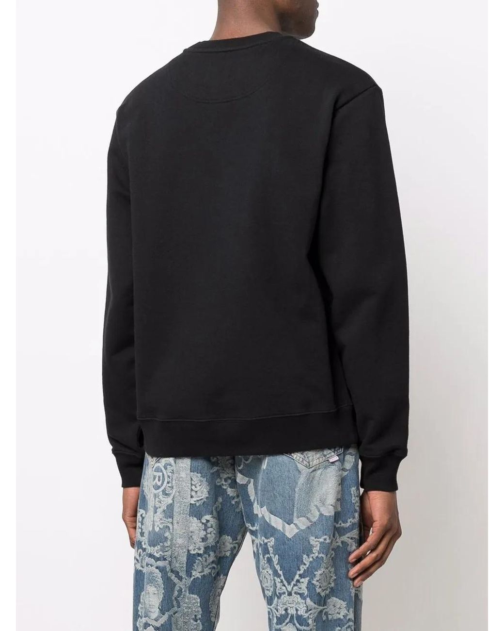 Martine Rose Black Slogan-Print Sweatshirt for men