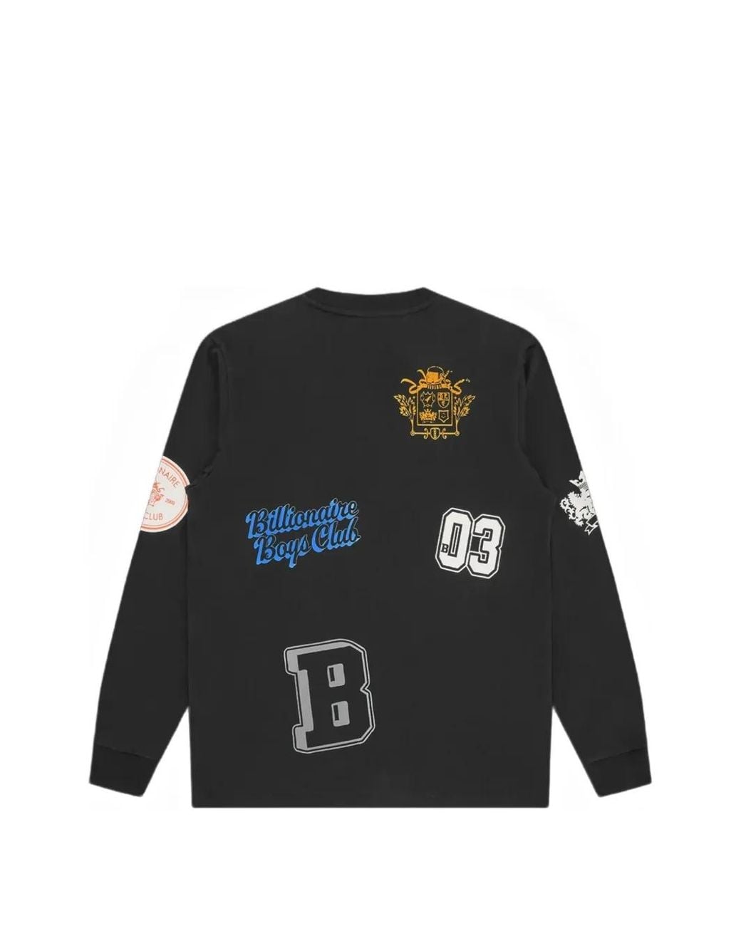 BBCICECREAM Black Logo-Print Long-Sleeve T-Shirt for men