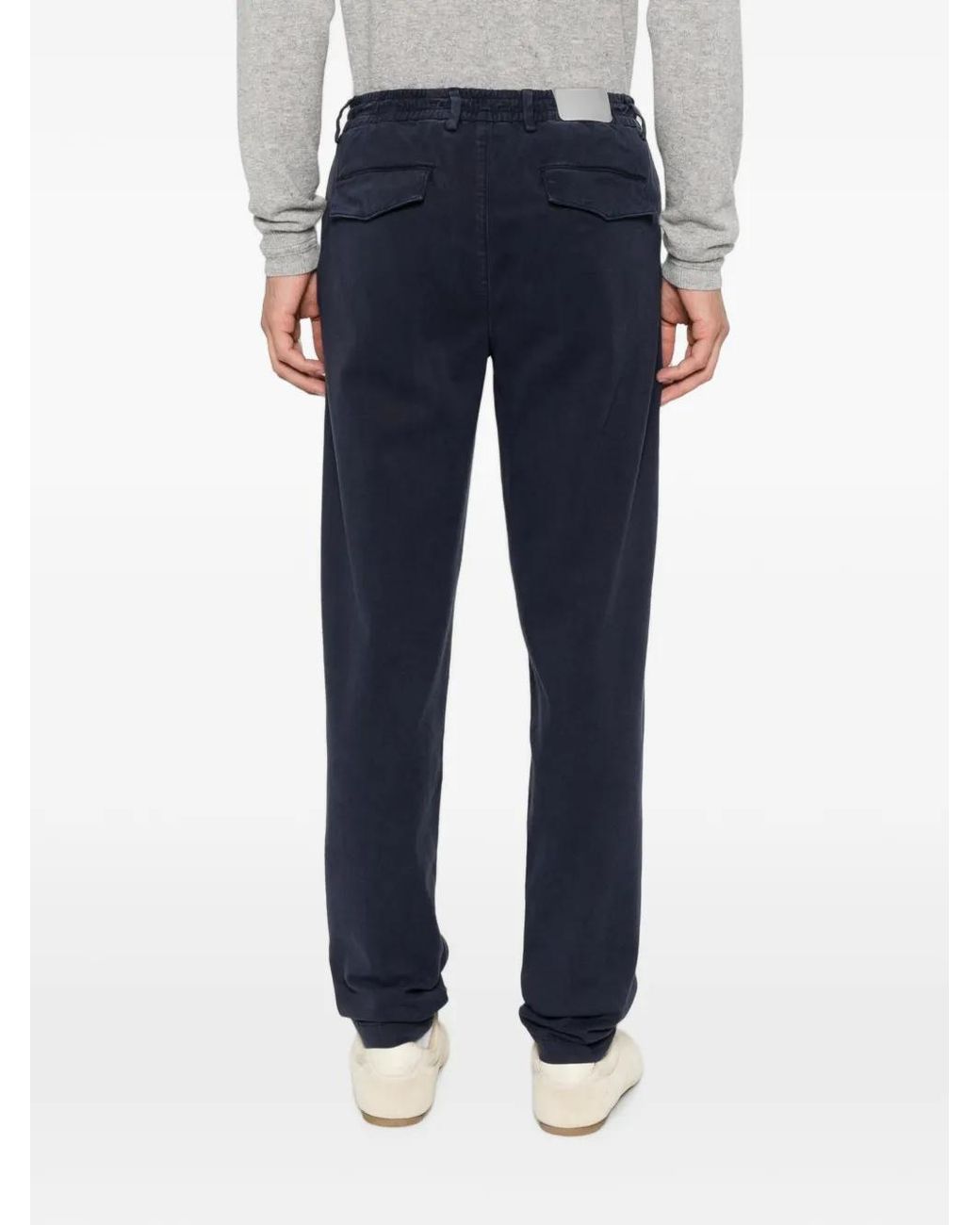 Eleventy Blue Pantalon À Lien De Resserrage for men