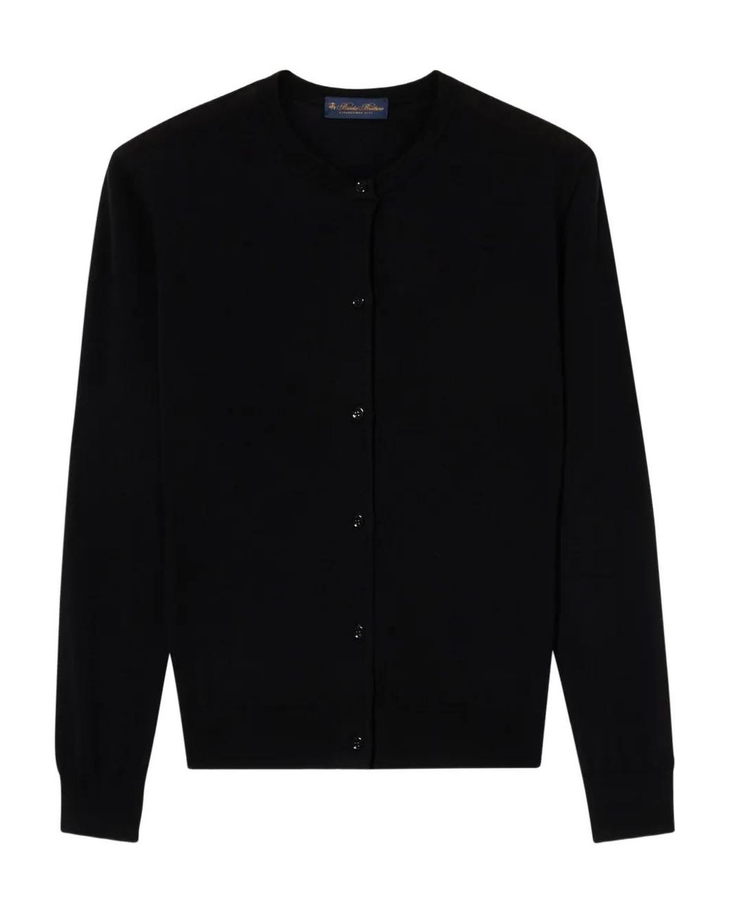 Brooks Brothers Black Wool Cardigan