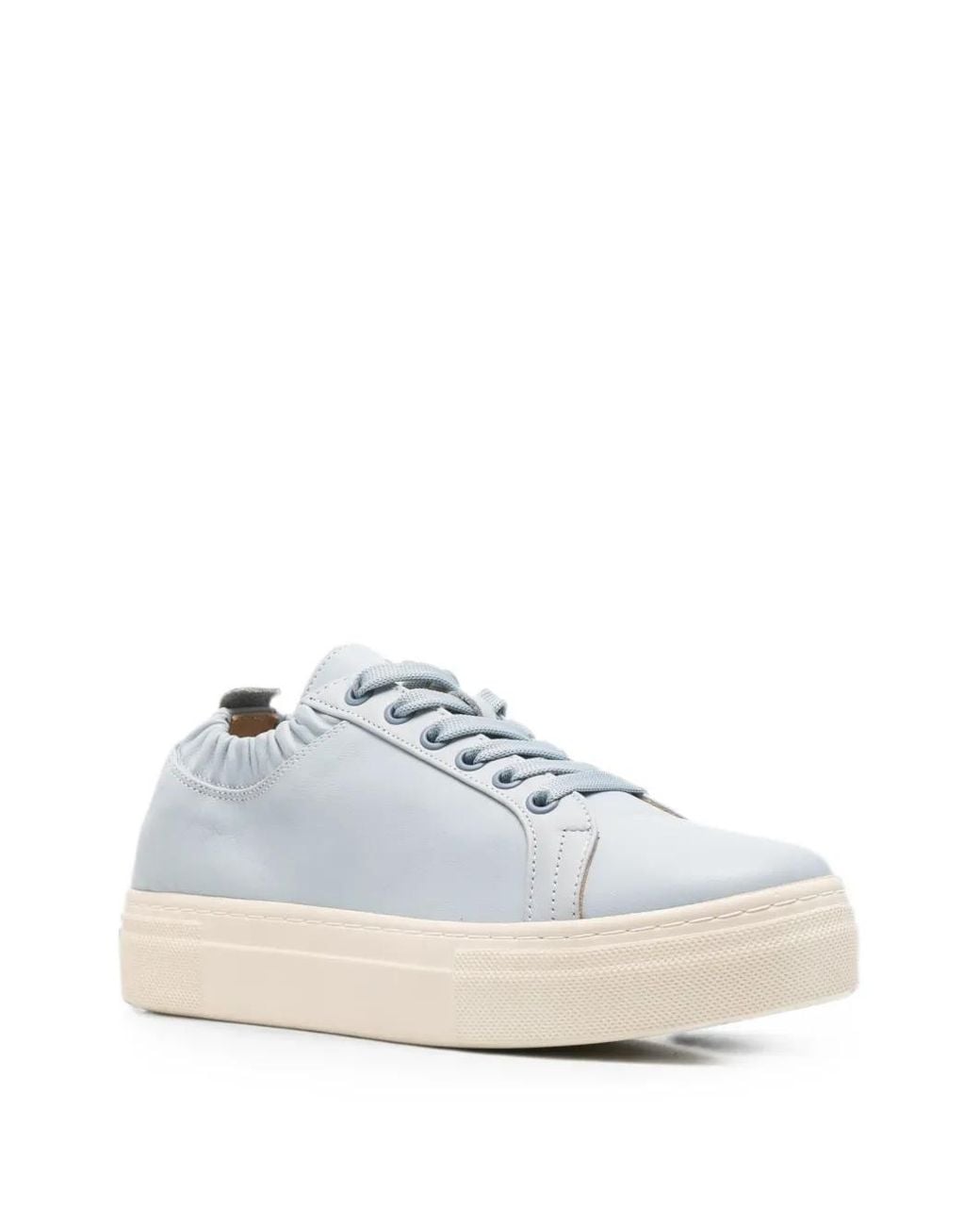 SERGIO MORETTI FIRENZE White Elasticated-Collar Sneakers