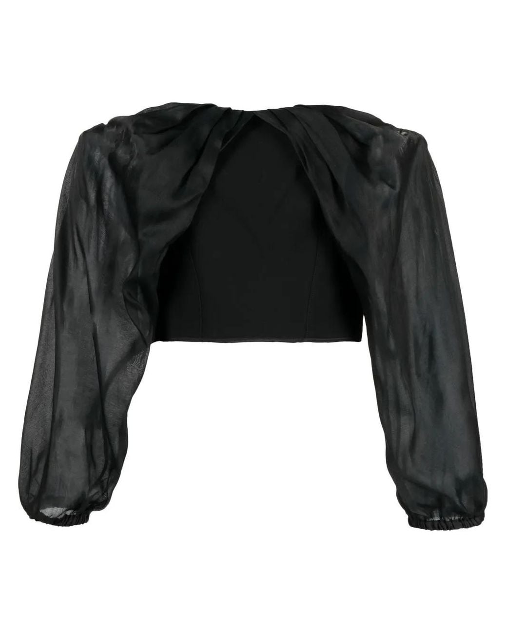 Maticevski Black Off-Shoulder Corset