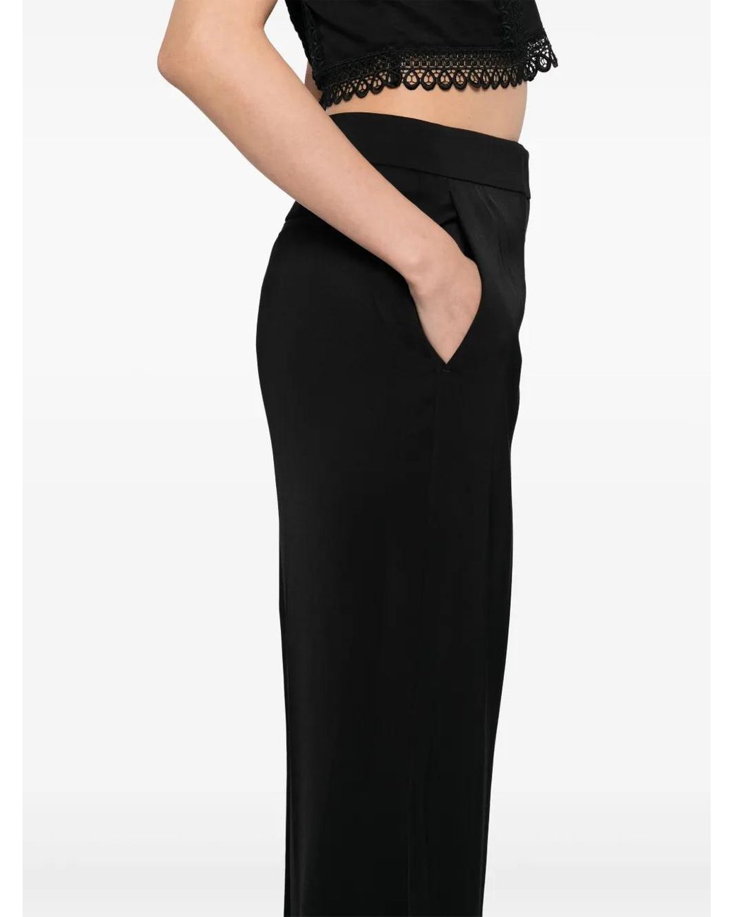 Elie Saab Black Cady Pants
