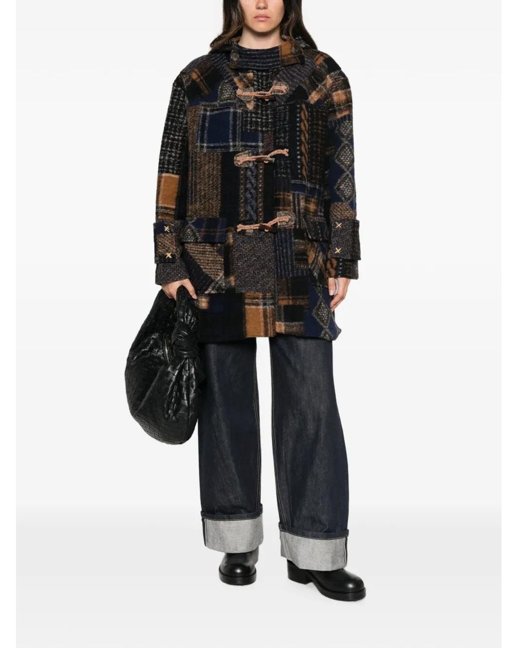 Bye Black Patchwork Hooded Jacket
