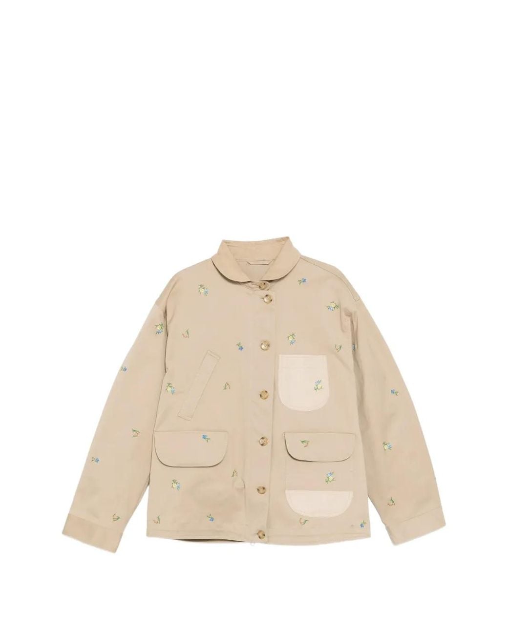 JNBY Natural Floral-Embroidered Long-Sleeve Jacket