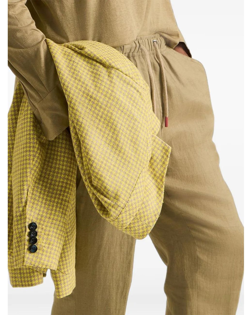 Kiton Natural Sartorial Long-Sleeved Polo Shirt for men