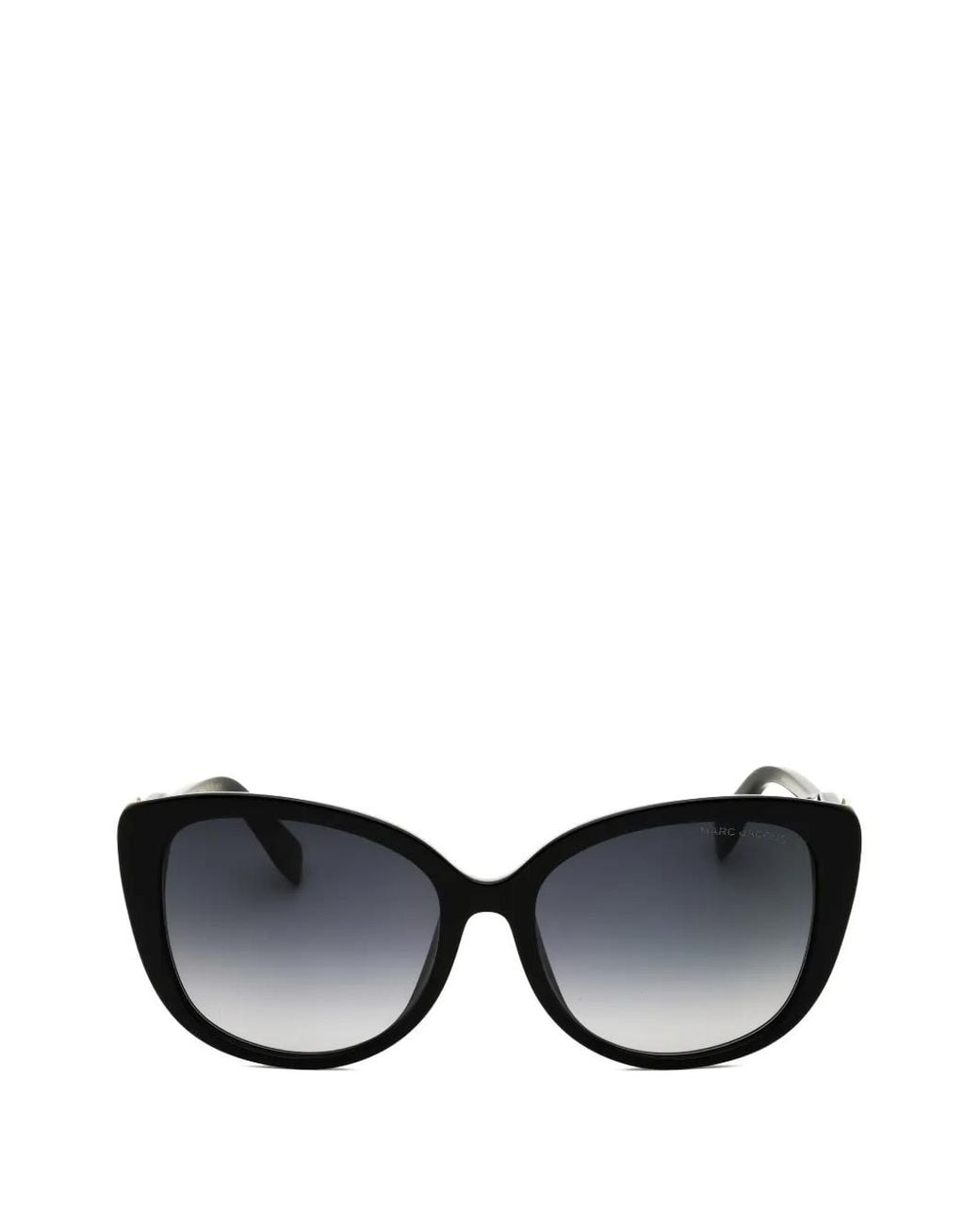 Marc Jacobs Black Logo Plaque Cat-Eye Sunglasses