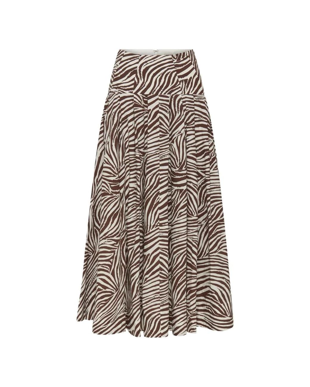 Nicholas Yasmin Rok Met Striata-Print in het White