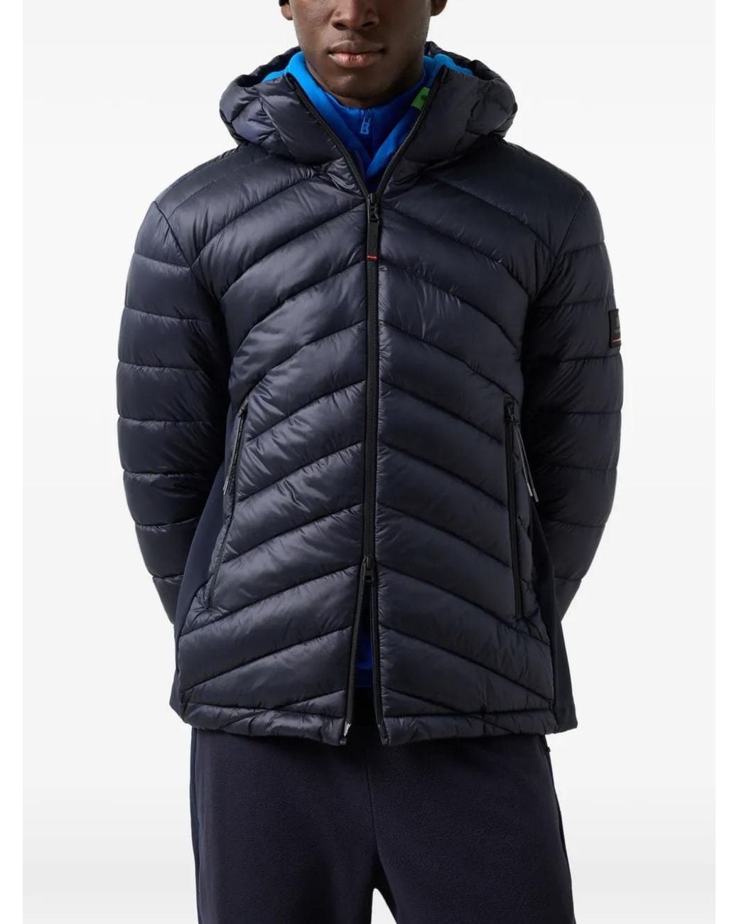 Bogner Fire + Ice Blue Elvis Quilted Jacket for men