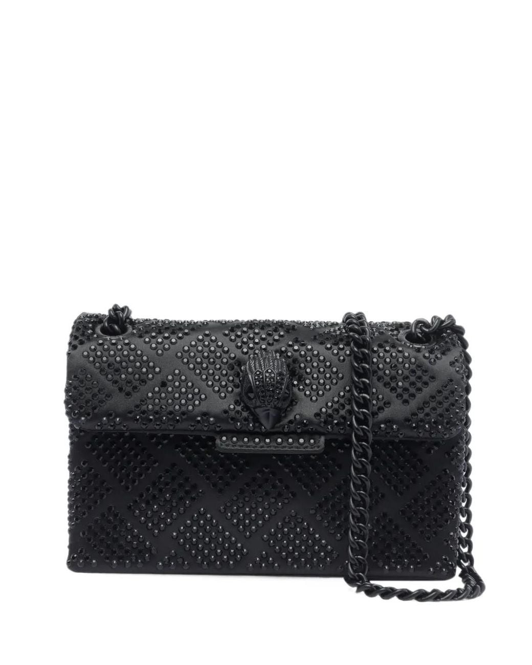 Kurt Geiger Black Mini Sac Kensington À Ornements En Cristal