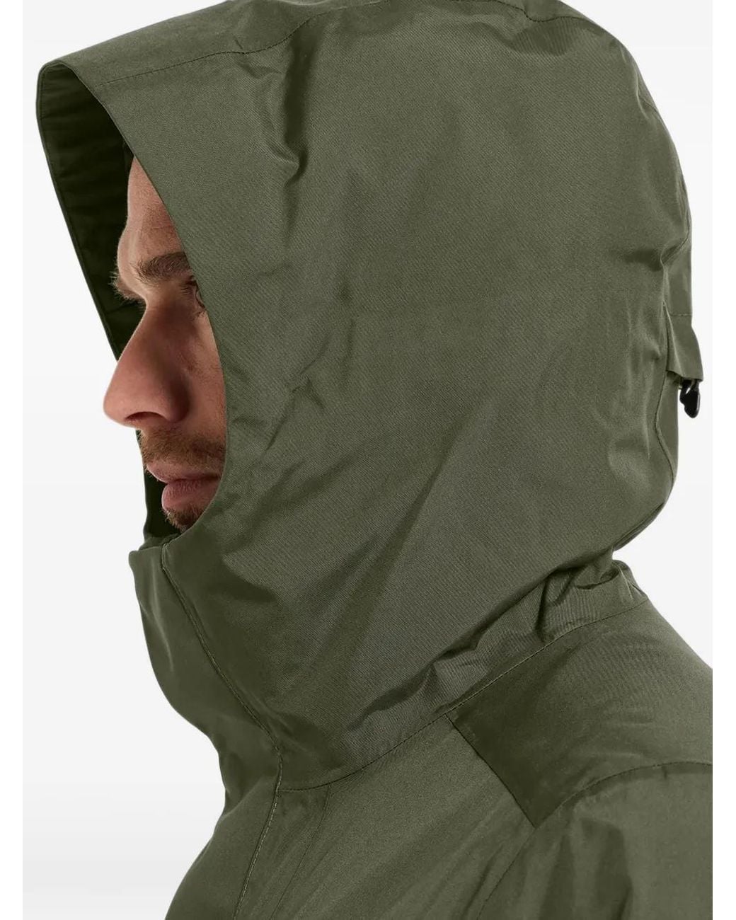 Didriksons Green Kenny Hooded Touch-Strap Coat for men