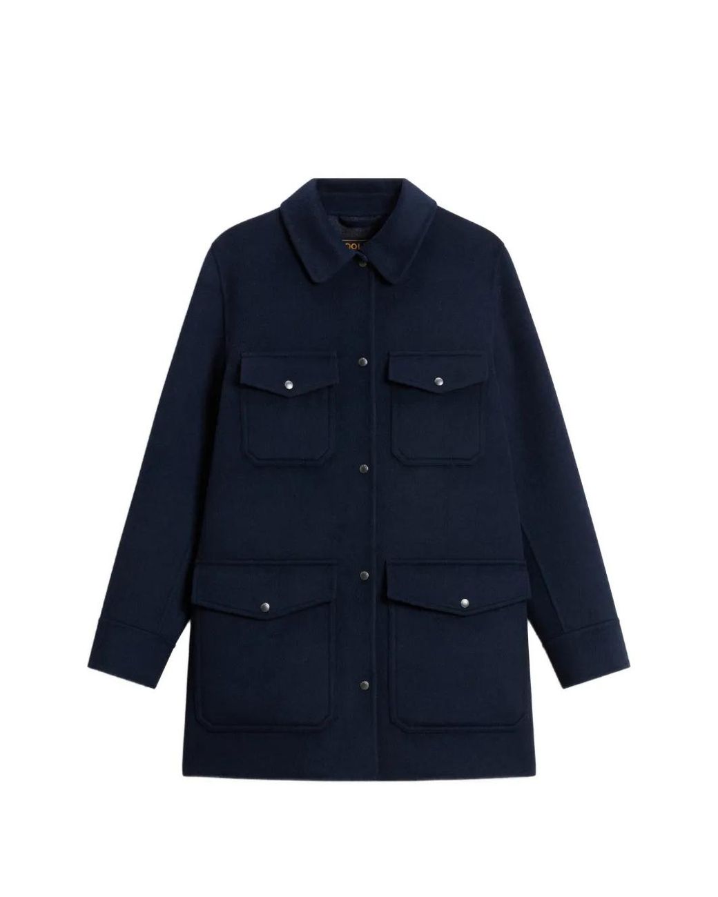 Woolrich Blue Snap-Button Pocket Coat