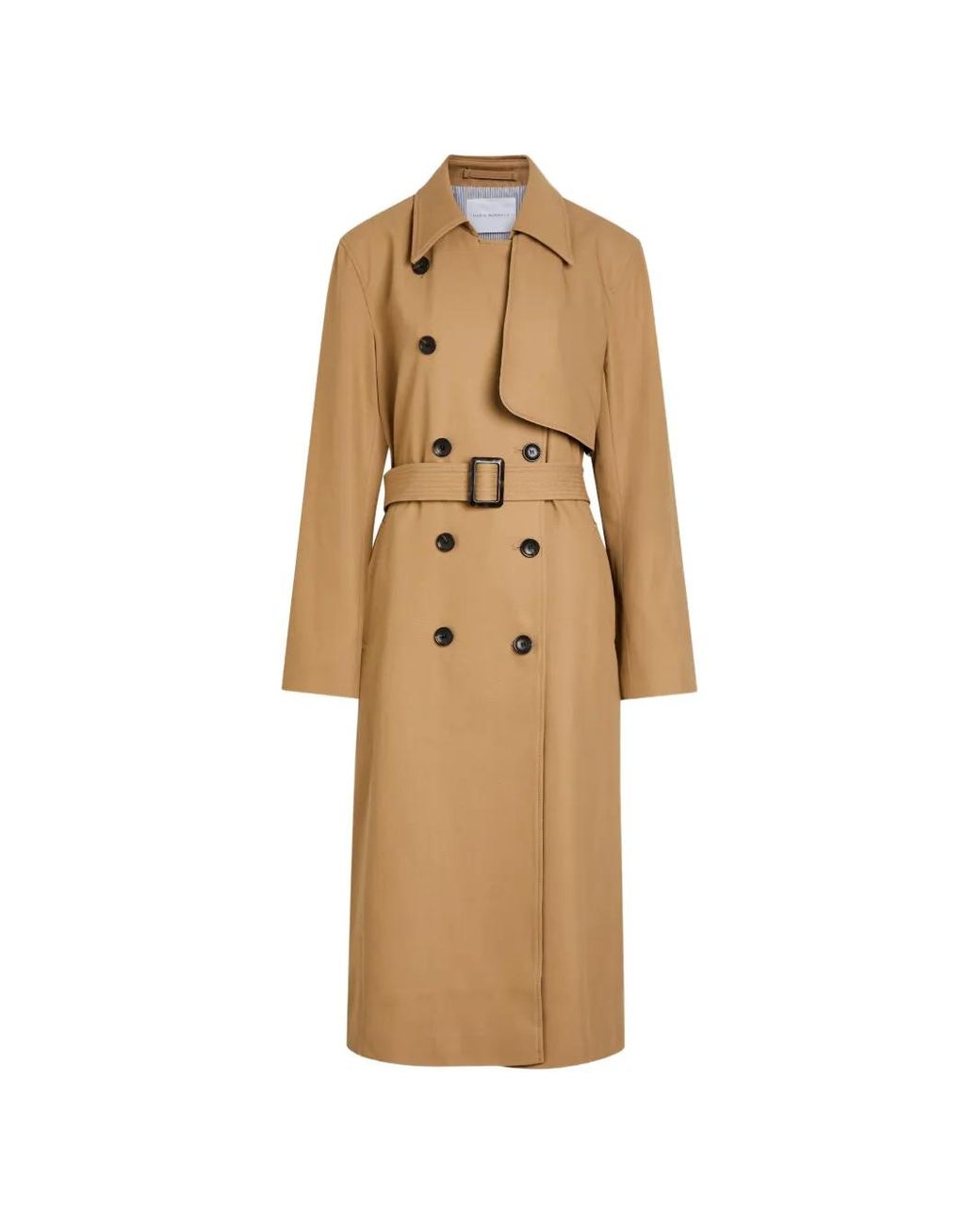 Maria McManus Natural Double-Faced Belted Trench Coat