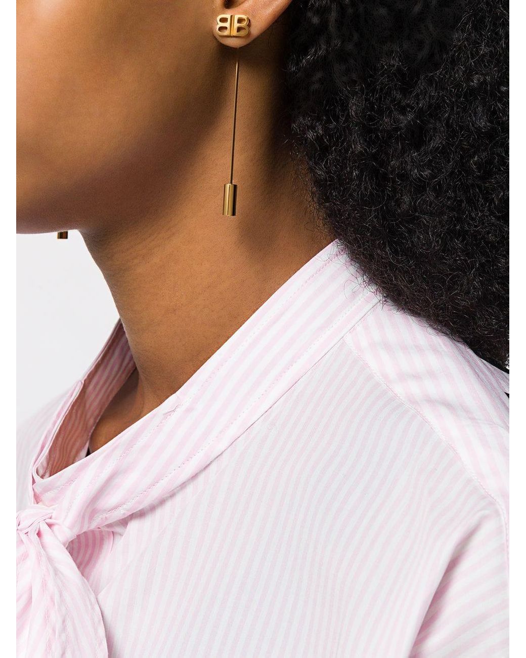 Balenciaga safety pin earrings deals