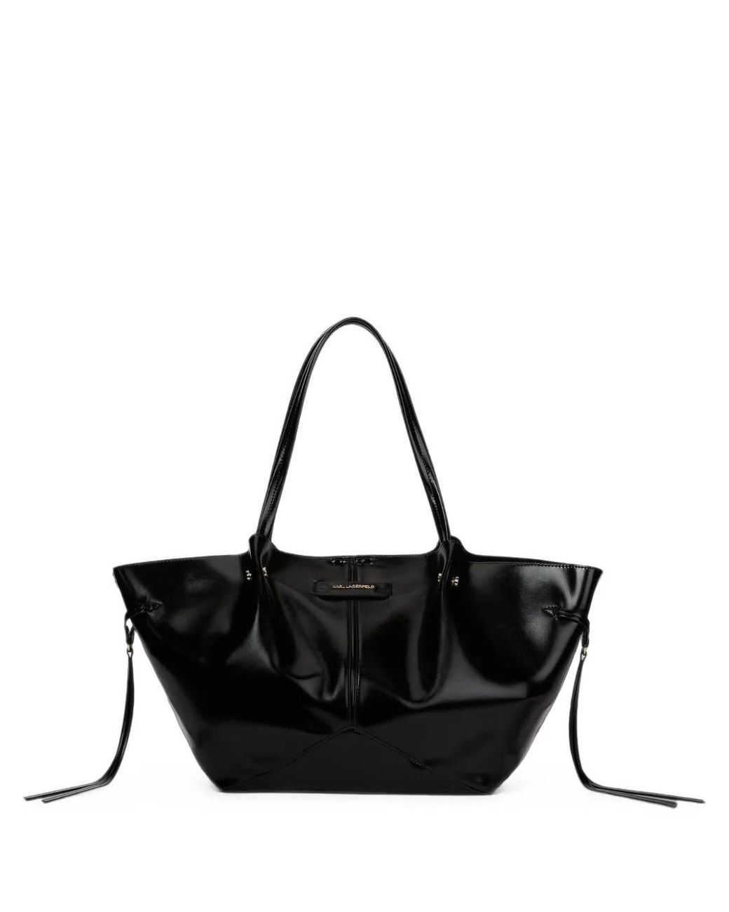 Karl Lagerfeld Black Sac À Main K/Pierced Brillant Médium