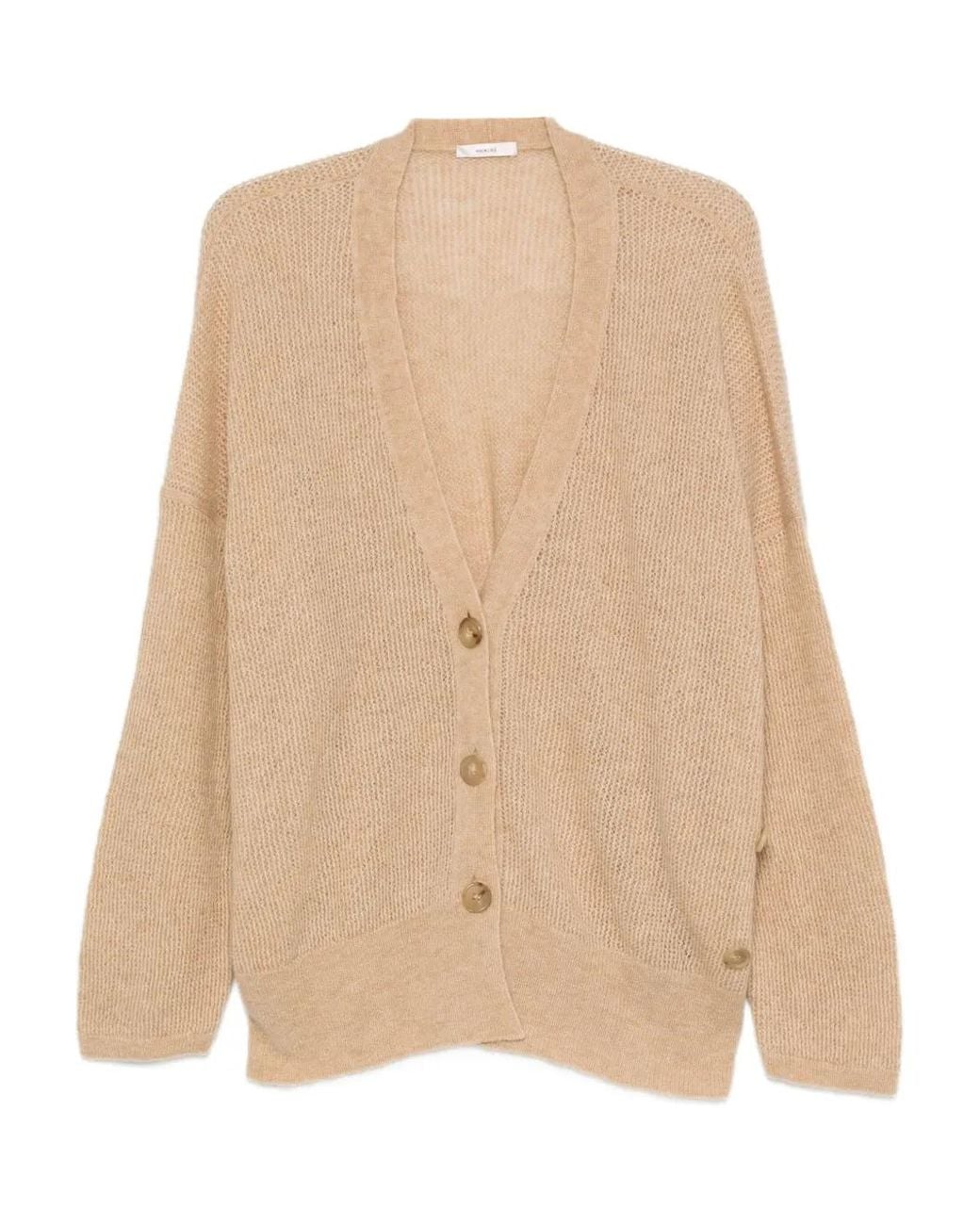 Haikure Natural Ribbed Cardigan