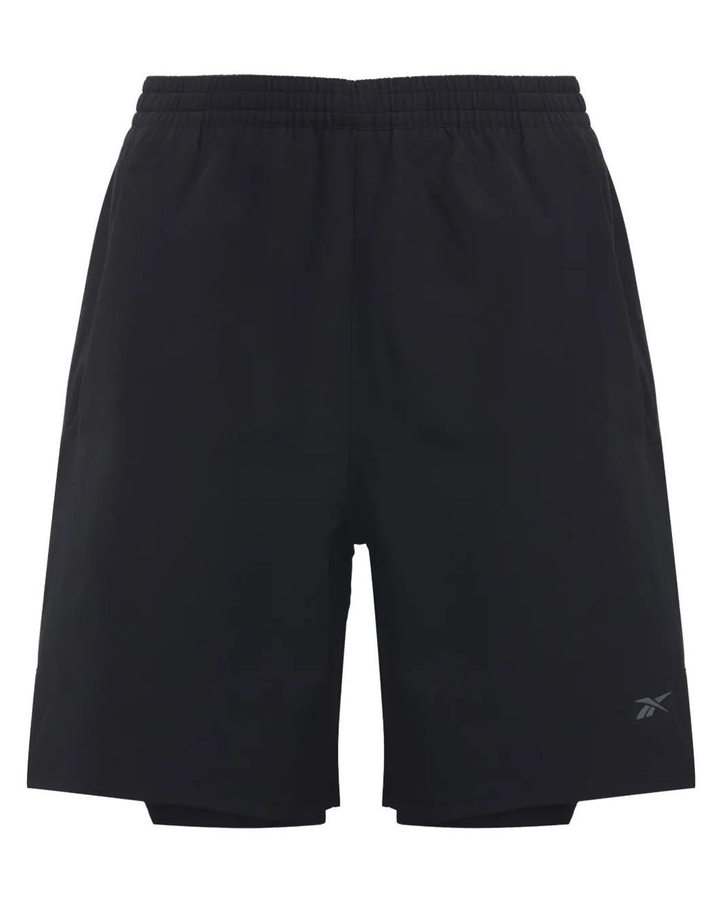 Reebok Blue Strength 4.0 2-In-1 Running Shorts for men