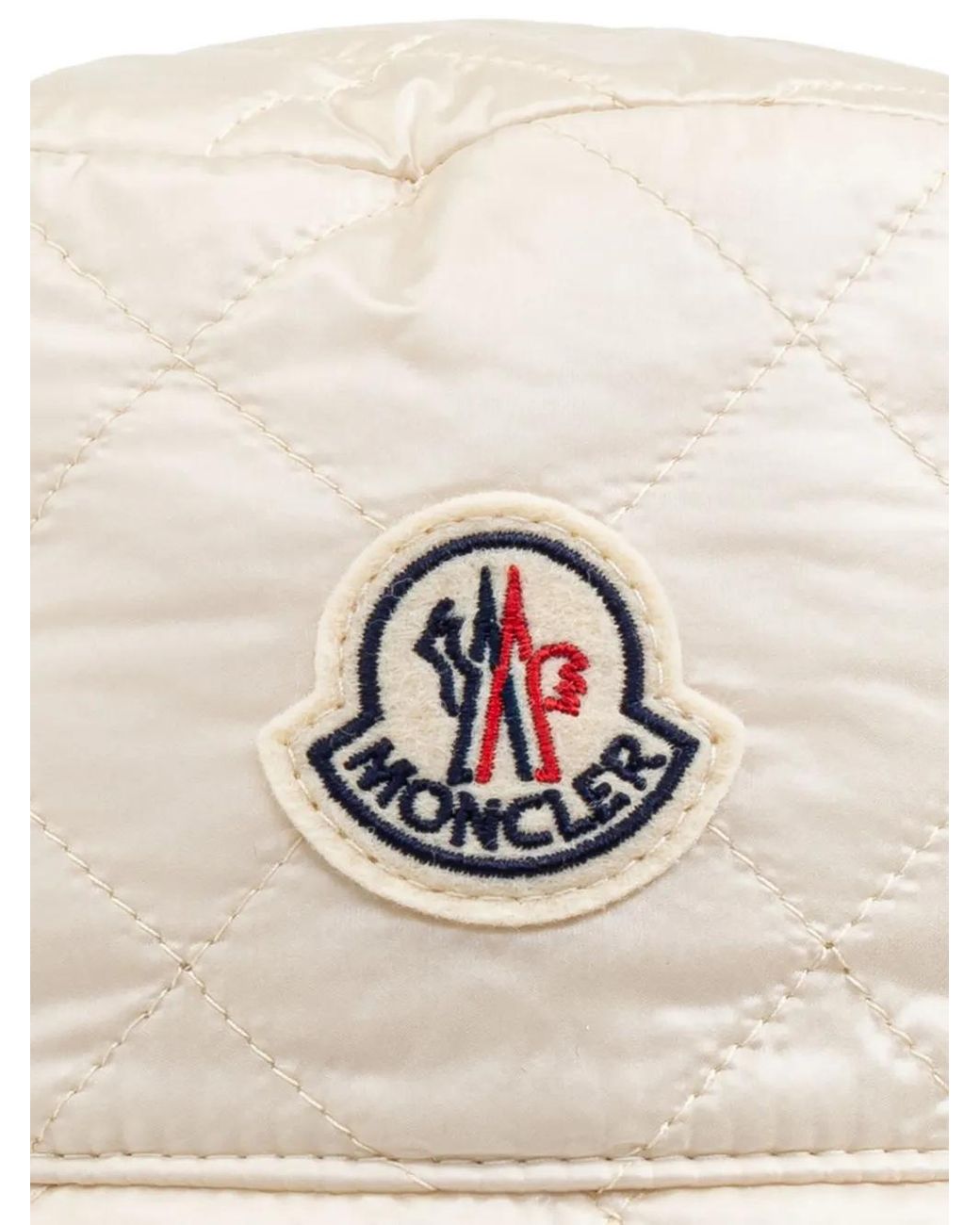 Moncler Natural Logo Nylon Bucket Hat