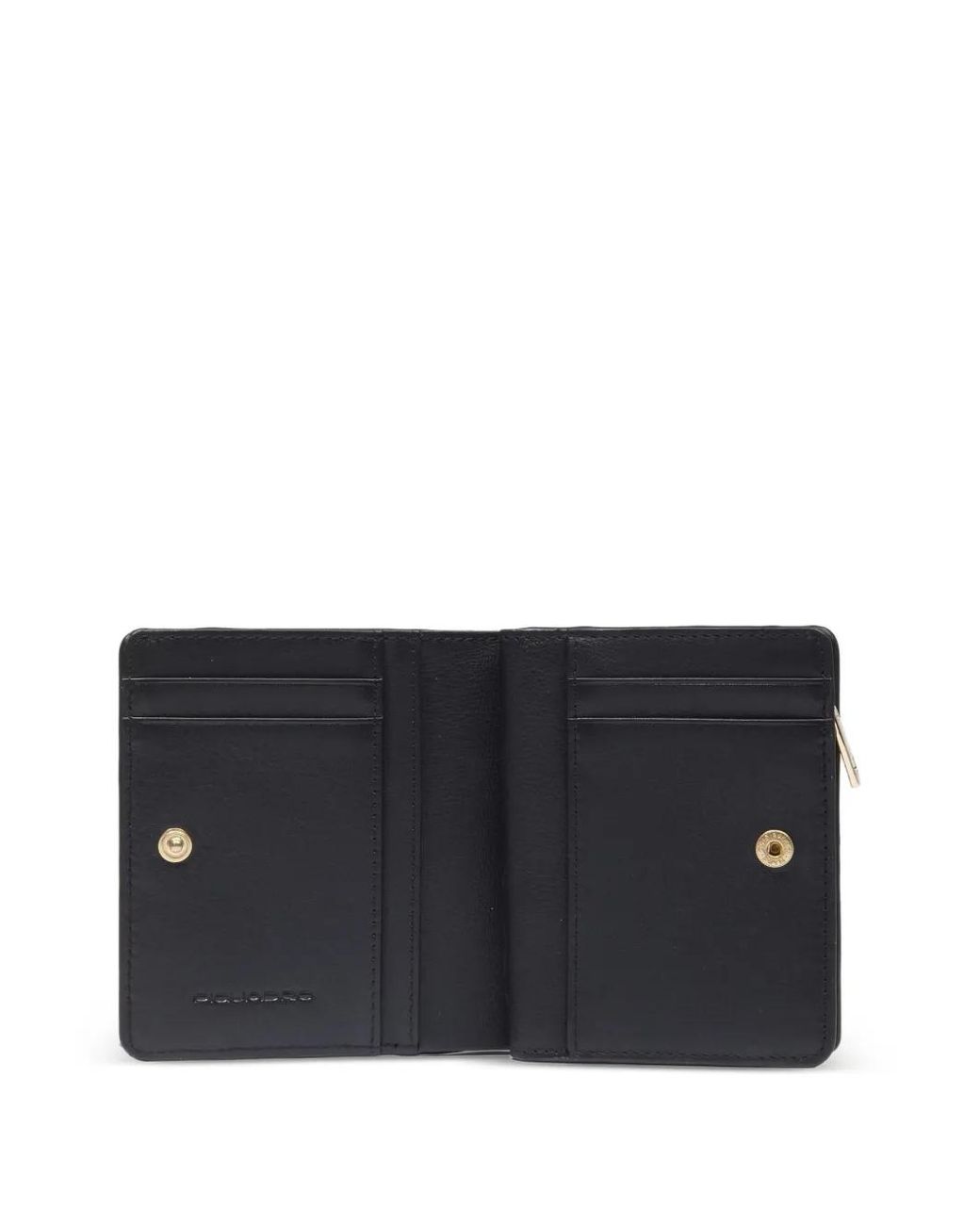 Piquadro Black Logo Bifold Wallet