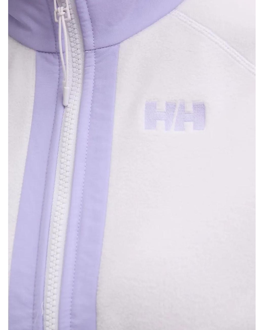 Helly Hansen White Fleece Panelled Lightweight Jacket