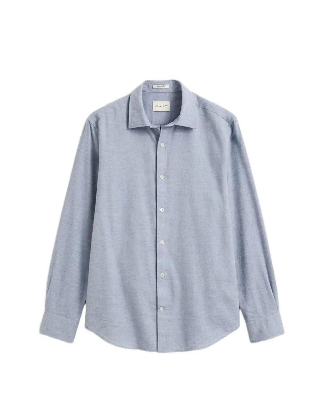 Gant Blue Mélange-Effect Button-Down Shirt for men