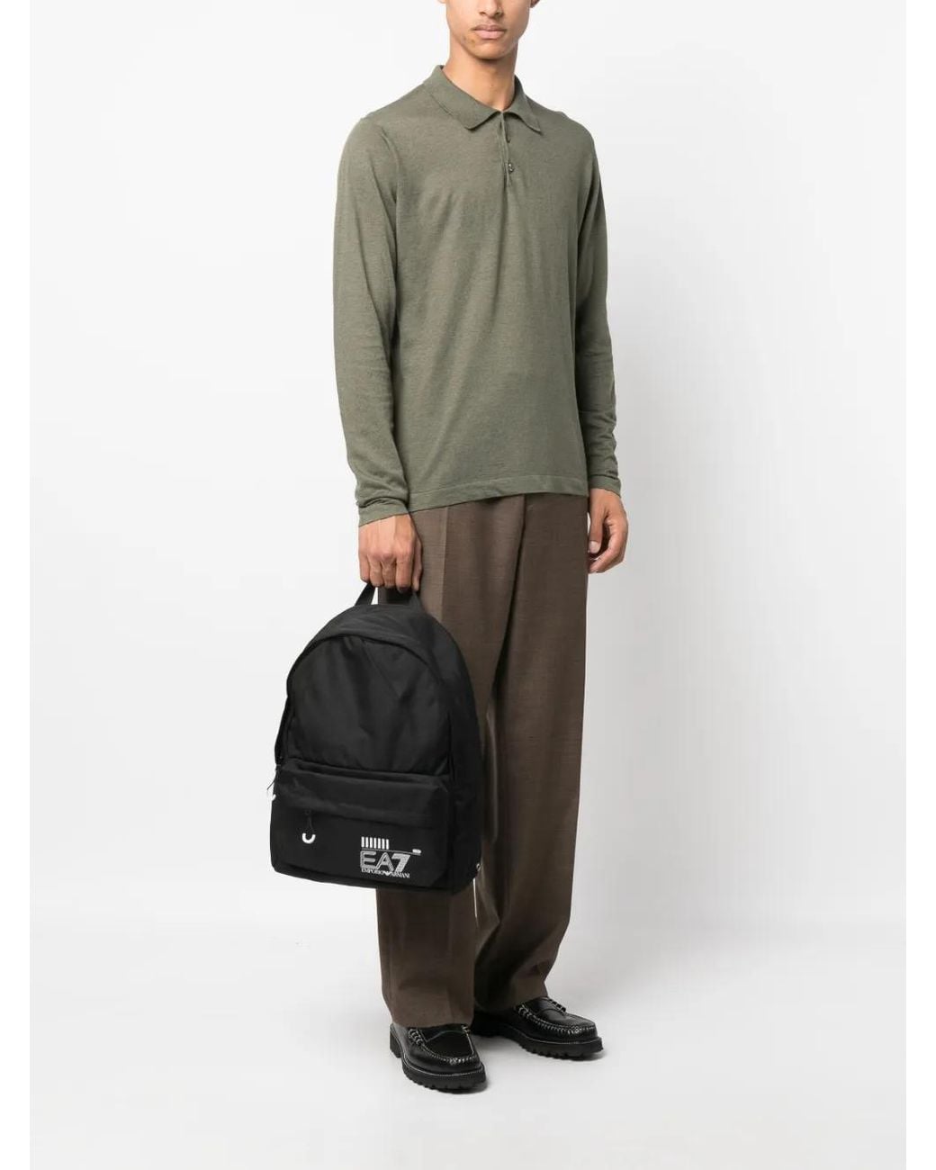 EA7 Black Train Core Backpack