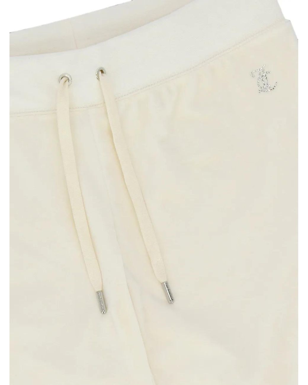 Juicy Couture White Embellished Track Pants