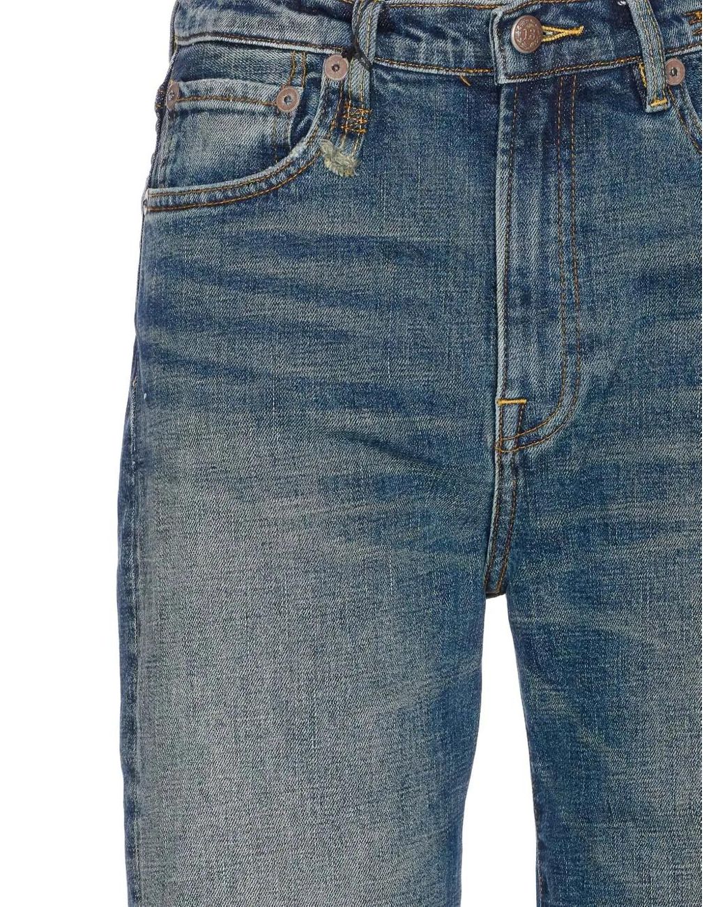 R13 Blue Jeans Mit Aufgesetzter Tasche