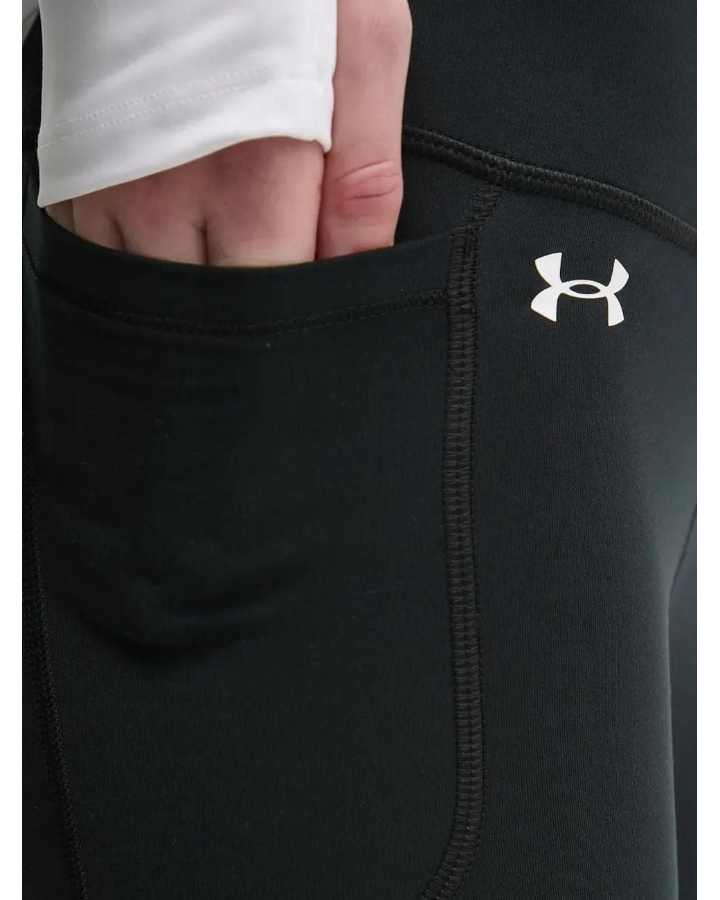 Under Armour Black Motion Logo-Print Flared Leggings