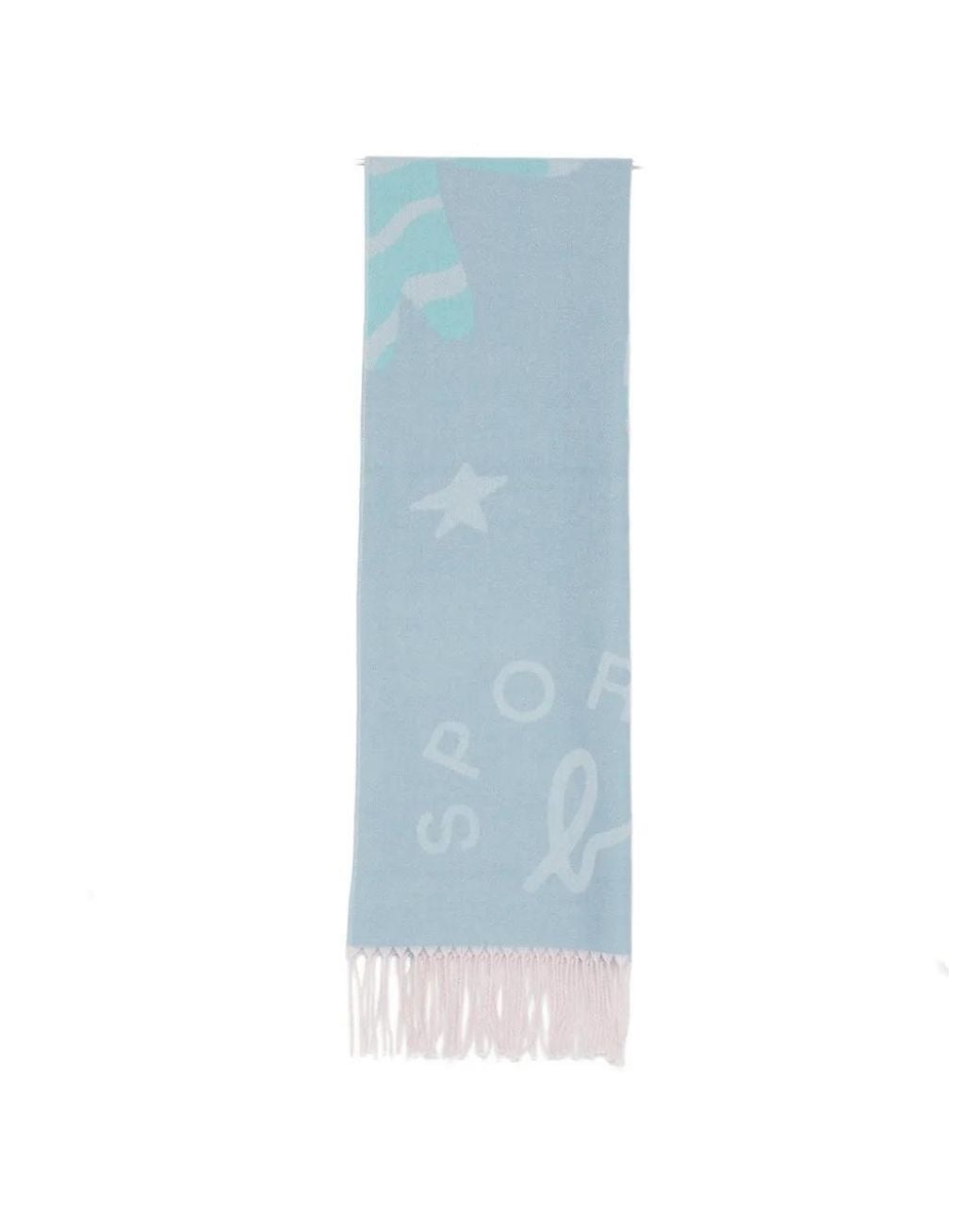 SPORT b. by agnès b. Blue Dino Logo Scarf