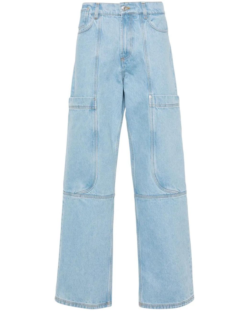 Gcds Blue Ultrapocket Straight-Leg Jeans for men